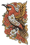 holy spirit bird  tattoo design idea