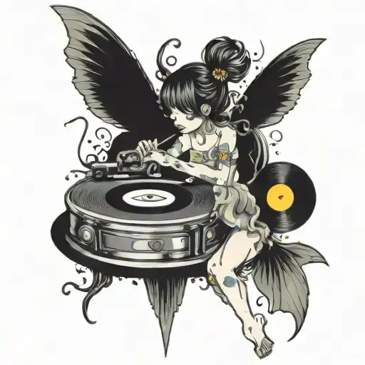 The black fairy on vinyl record buying