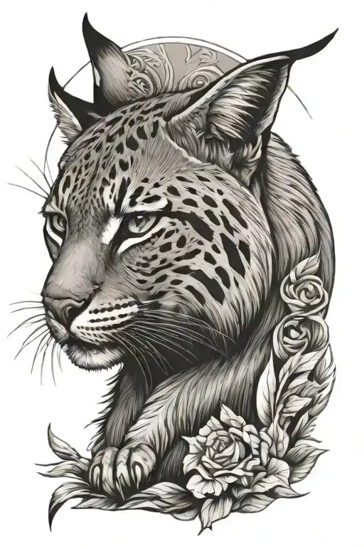 Bobcat tattoo design idea
