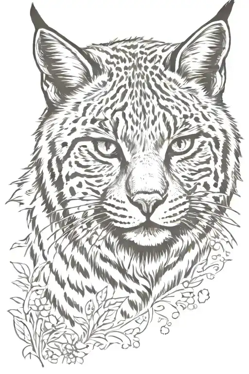 Bobcat tattoo design idea