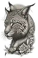 Bobcat tattoo design idea