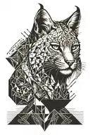 Bobcat tattoo design idea