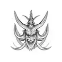 baphomet occult  tattoo design idea