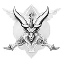 baphomet occult  tattoo design idea