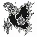 runas vikingas tattoo design idea