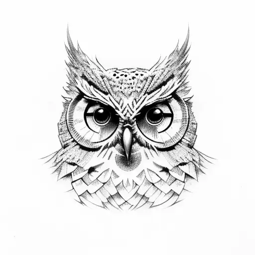 harry potter owl tattoo design idea