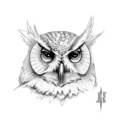 harry potter owl tattoo design idea