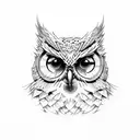 harry potter owl tattoo design idea