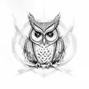harry potter owl tattoo design idea