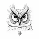 harry potter owl tattoo design idea