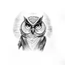 harry potter owl tattoo design idea