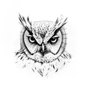 harry potter owl tattoo design idea