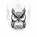 harry potter owl tattoo design idea