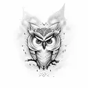 harry potter owl tattoo design idea