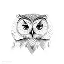 hedwig the owl tattoo design idea