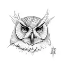 harry potter owl tattoo design idea