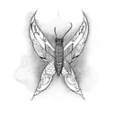 Quetzal with Morpho butterfly  tattoo design idea