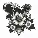 heartbreak tattoo design idea