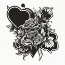 heartbreak tattoo design idea