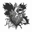 heartbreak tattoo design idea