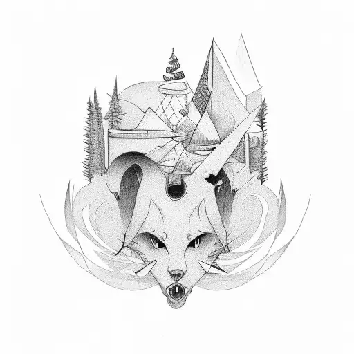 Barber minimalist tattoo design idea