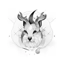 Barber minimalist tattoo design idea