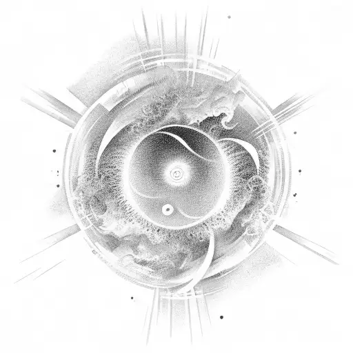 Gohan standing confidently, surrounded by swirling energy representing his latent power? You could incorporate icon tattoo design idea