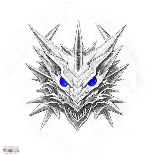 yugio red eyes black dragon chest peice tattoo design idea