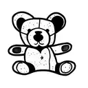 teddy bear tattoo design idea