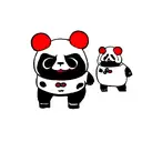 angry panda tattoo design idea
