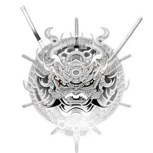 Raiden Shogun Genshin tattoo design idea