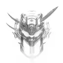 Raiden Ei in Q Card tattoo design idea