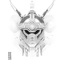 Raiden Ei in Q Card tattoo design idea