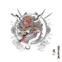 Raiden Shogun Genshin tattoo design idea