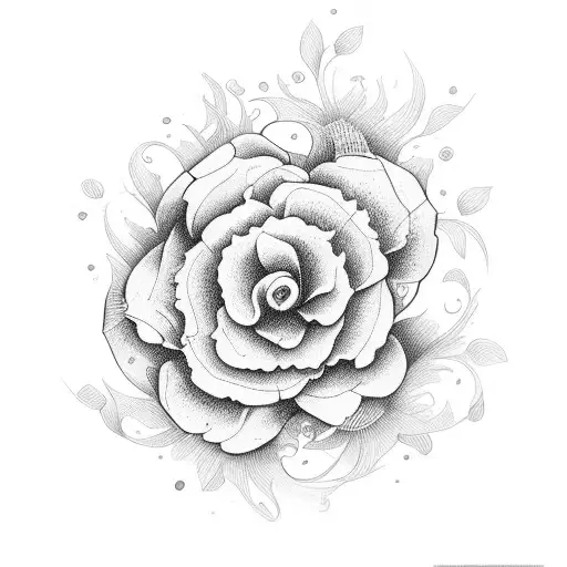 flores delicadas  tattoo design idea