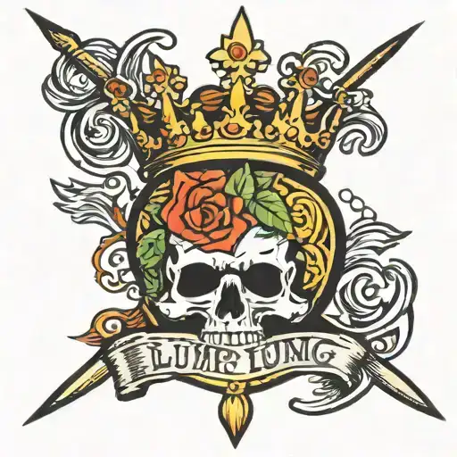 The Lump King written tattoo design idea