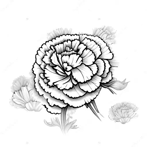 a carnation flower with 6:14 6:15 6:23 stacked of top of each other in cursive as the stem tattoo design idea
