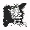 Bart Simpson tattoo design idea