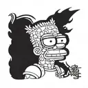 Bart Simpson tattoo design idea