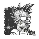 Bart Simpson tattoo design idea