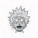 rick and morty tattoo design idea