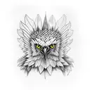 harpy eagle  tattoo design idea