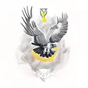 harpy eagle  tattoo design idea