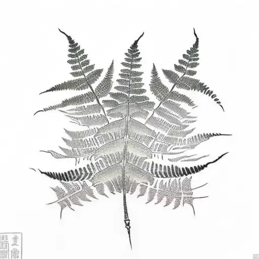 Fern Tree tattoo design idea