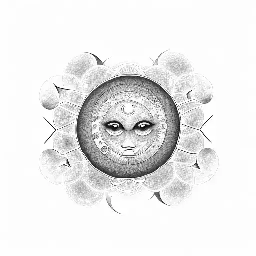 Chest:  Yin-yang symbol in the form of a heart with the sun and moon instead of dots Left side to make the moon side, wi tattoo design idea