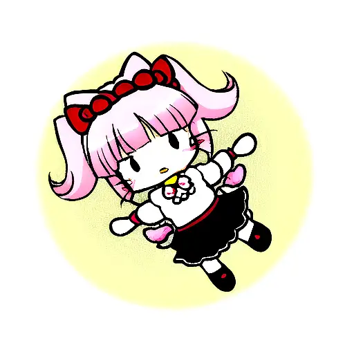 hello kitty tattoo design idea