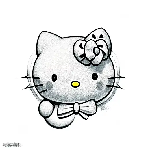 hello kitty tattoo design idea