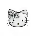 hello kitty tattoo design idea
