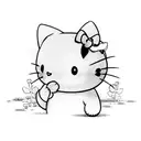 hello kitty tattoo design idea