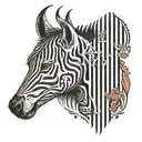 barcode tattoo design idea